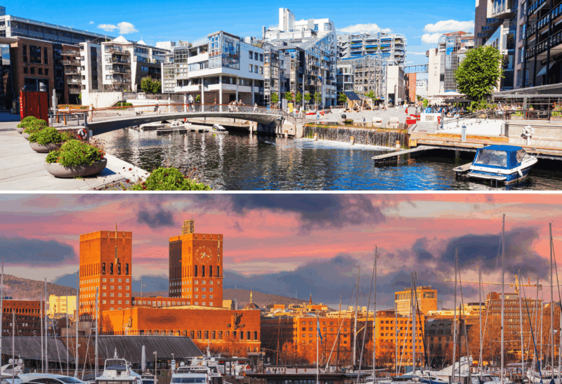 Aker Brygge e municipio di Oslo