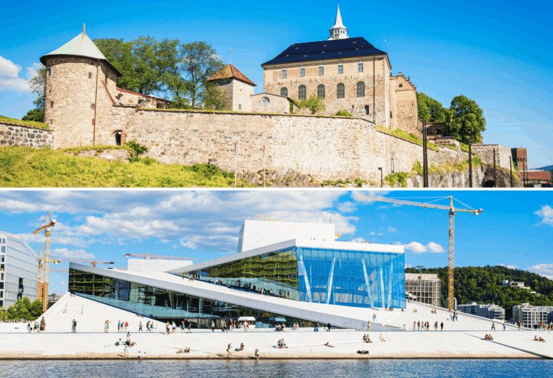 Fortezza Akershus e opera house di Oslo